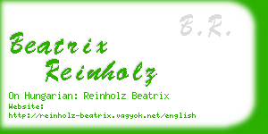 beatrix reinholz business card